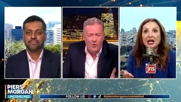 Gazeteci Morgan’dan siyonist İsrailli eski Belediye Başkan Yardımcısı Nahoum’a canlı yayında ayar: Neden size inanayım?