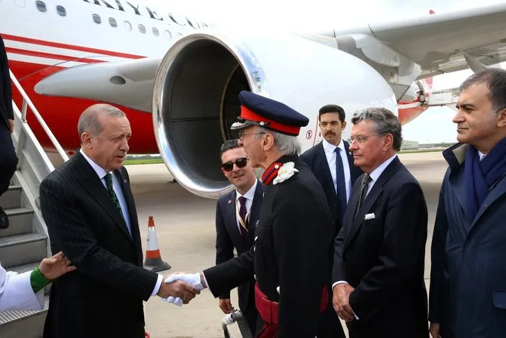 Cumhurbaşkanı Erdoğan İngiltere’de böyle karşılandı