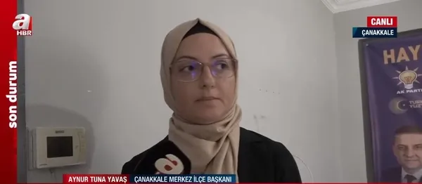 AK Parti Çanakkale seçim ofisine taşlı saldırı - 1