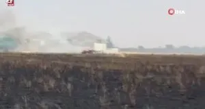 Kilis’te buğday tarlasında yangın