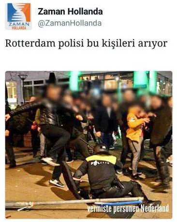 Zaman Hollanda, Türk vatandaşlarını hedef gösterdi - 1