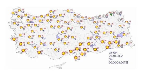 Meteoroloji 5 günlük hava durumu raporunu yayınladı! Doğuda eksi 8 batıda 30 derece sıcaklık | Pastırma sıcakları... - 6