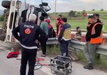 Osmaniye’de tır şarampole devrildi: 1 ölü