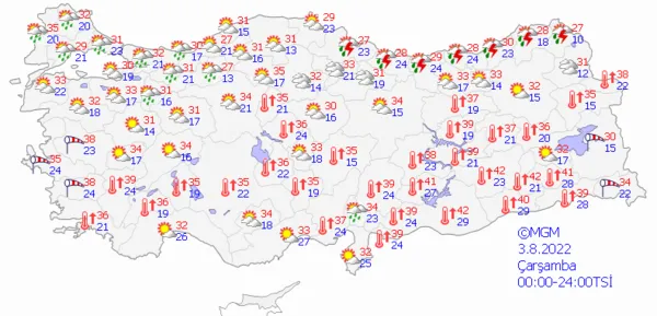 1659278903035.png Sıcak havalara sağanak yağış molası! Meteoroloji'den son dakika uyarısı! Çok sayıda ili etkisi altına alacak... İstanbul Ankara İzmir güncel hava durumu - 10