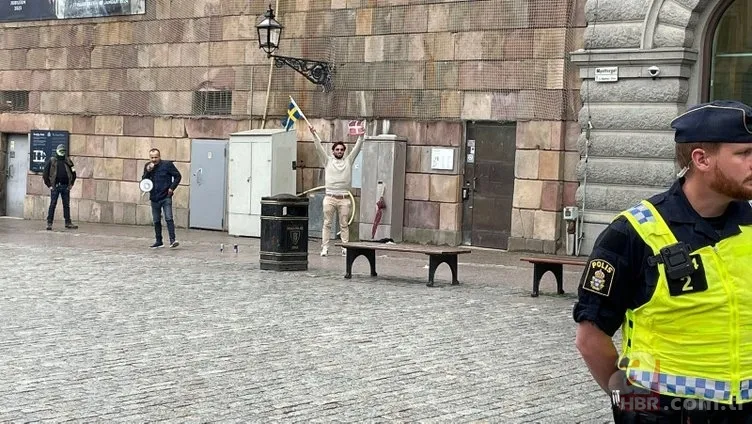 İsveç'te yine Kur'an-ı Kerim yakıldı! Bir kadın yangın söndürücü tüple engel olmaya çalıştı 7