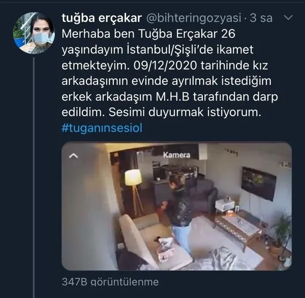 Şişli'de dehşete düşüren görüntüler: Kız arkadaşı Tuğba Erçakar'ı feci şekilde darp etmişti! İşte istenen ceza - 1
