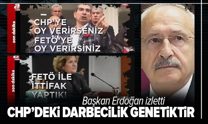 Başkan Erdoğan izletti! İşte 'CHP'nin darbeci zihniyeti' videosu!