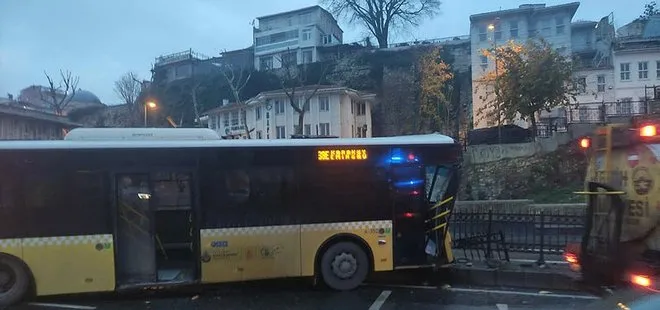 Son dakika | Fatih’te İETT otobüsleri çarpıştı! Yaralılar var