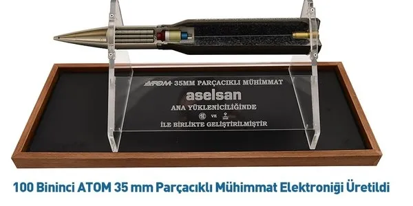 ASELSAN ATOM 35 mm Parçacıklı Mühimmat üretiyor! ASELSAN'dan 100 bin başarısı - 1