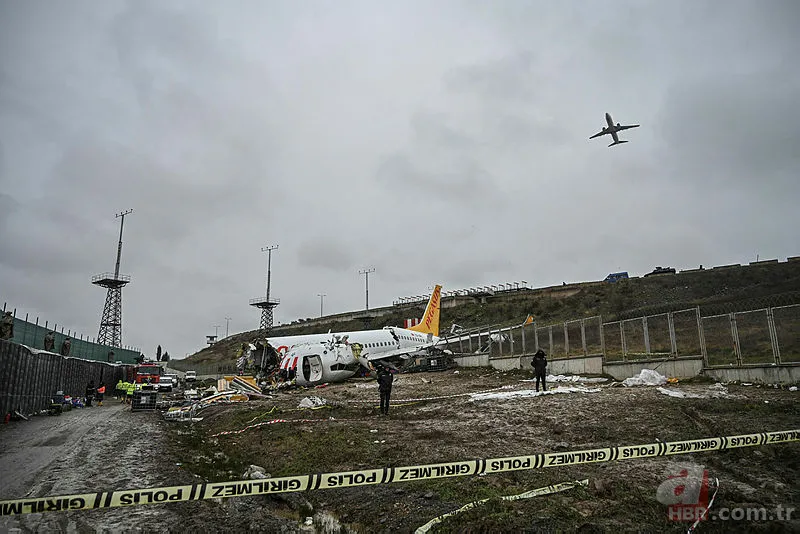 Son dakika: Pegasus uçağının enkaz kaldırma çalışmaları sürüyor 3