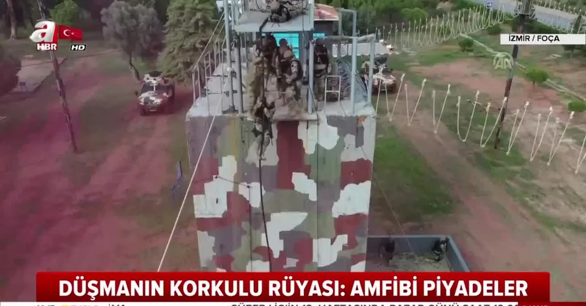 Dusmanin Korkulu Ruyasi Amfibi Piyadelerinin Nefes Kesen Egitimi Iste O Anlar Ahaber Son Dakika Video Izle