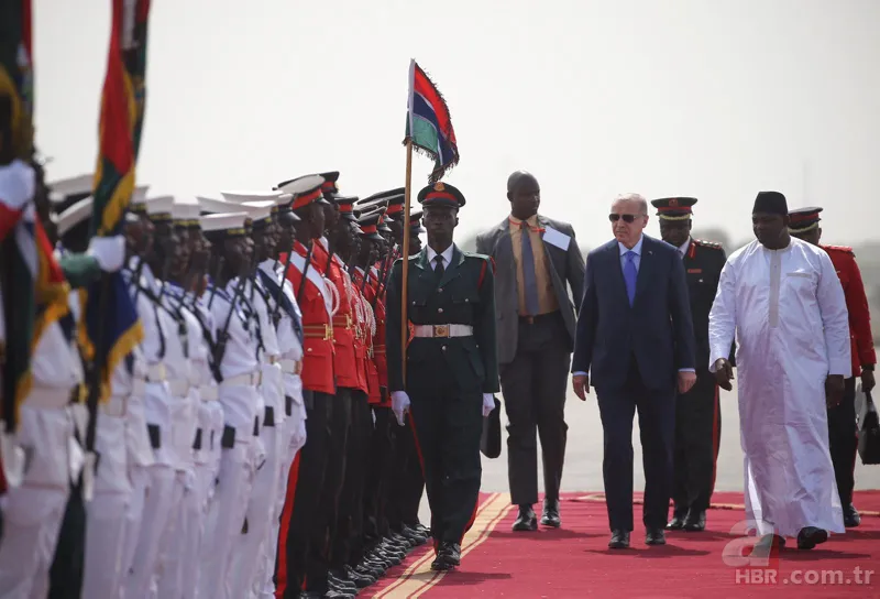 Başkan Erdoğan Gambiya’da resmi törenle karşılandı 21