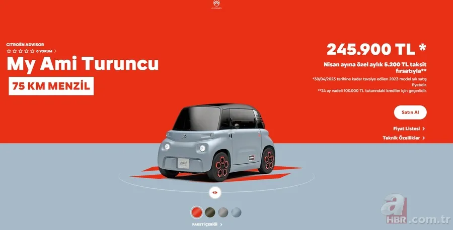 Citroen kampanyayı duyurdu! 245.900 TL'ye sıfır araba fırsatı! Citroen Ami, C3 Aircross... Uygun fiyatlı taksit imkanı! 2
