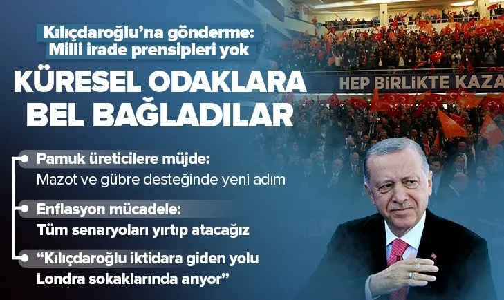 Başkan Erdoğan’dan Kılıçdaroğlu’na gönderme