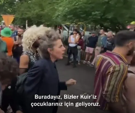 LGBT terörünün hedefi çocuklar! Sapkın zihinlerin yürüyüşünde skandal slogan: Buradayız çocuklarınız için geliyoruz
