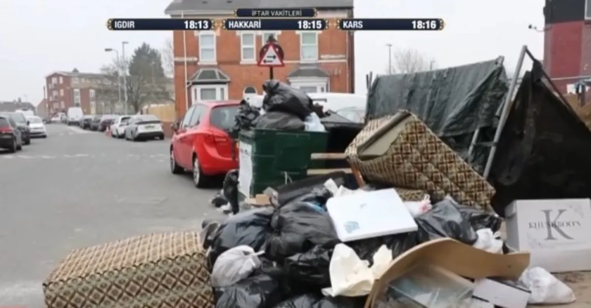 Birmingham'da sokaklar çöple doldu taştı!