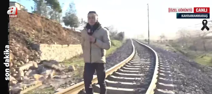 Deprem tren raylarını ne hale getirdi? A Haber’de ürküten görüntüler