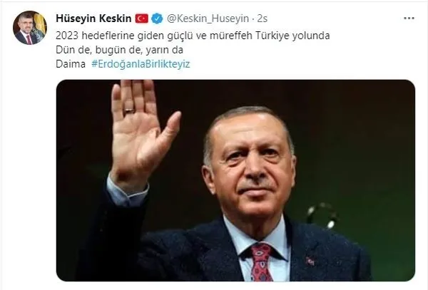 Twitter’da Başkan Erdoğan’a dev destek! Binlerce kişi #ErdoğanlaBirlikteyiz dedi