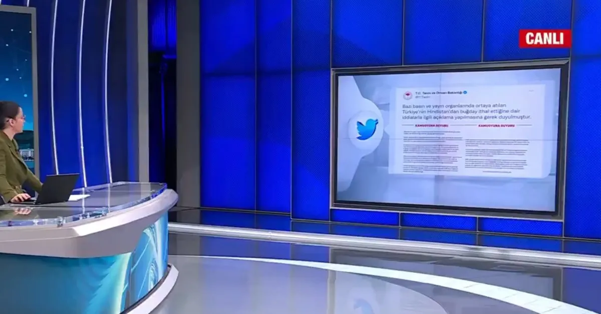 SON DAKİKA: Tarım ve Orman Bakanlığından Hindistan iddialarına yanıt