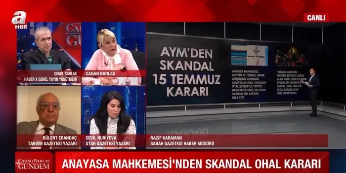 AYM'nin "OHAL" kararı ne anlama geliyor? Skandal karar ile ilgili ayrıntıları Sabah Gazetesi Haber Müdürü Nazif Karaman anlattı - 1