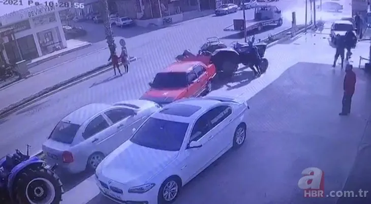 Antalya'da sürücüsüz traktör ortalığı savaş alanına çevirdi