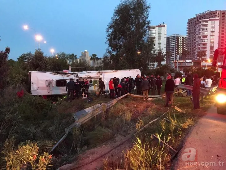 Adana’da yolcu otobüsü şarampole devrildi! Ölü ve yaralılar var...