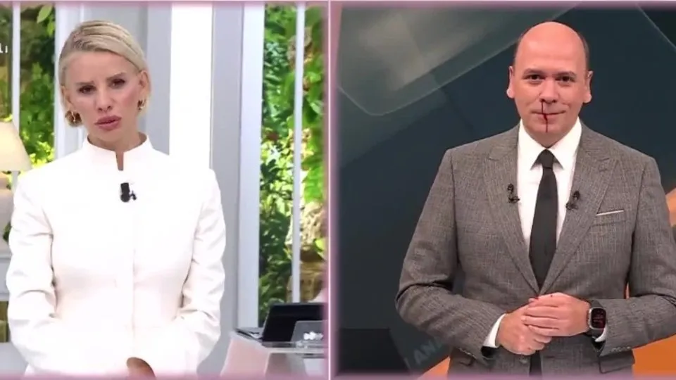Cem Öğretir’in Esra Erol canlı yayınında burnu kanadı! Sevenlerini korkuttu!