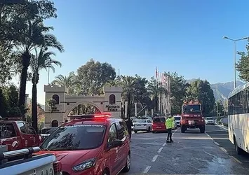 Marmaris'te otel yangını