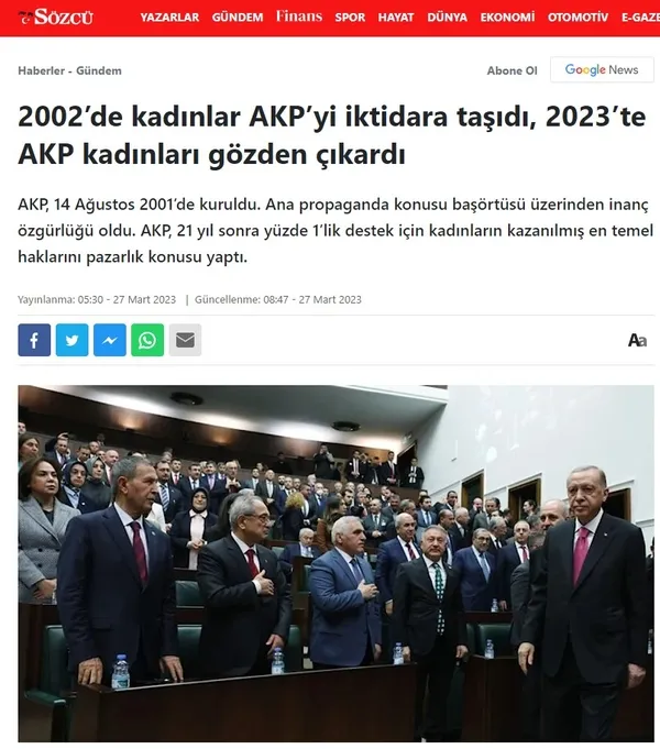 KADEM’den Sözcü’nün haberine yanıt: Gerçeği yansıtmamakta