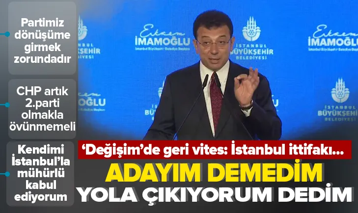 Değişimde geri vites! İmamoğlu havlu attı
