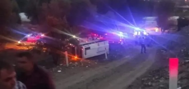 Son dakika: Antalya’da otobüs şarampole devrildi: 1 ölü 9 yaralı