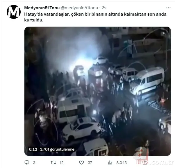 Deprem dezenformasyonları böyle yayılıyor! Hatay'daki depremi Diyarbakır'daki görüntülerle servis edip kaos ortamı oluşturdular 6