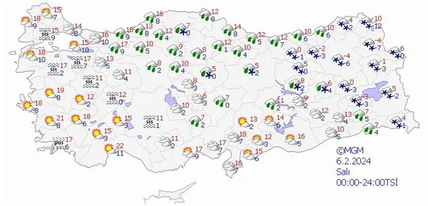 HAVA DURUMU | Meteoroloji il il uyardı! Kuvvetli kar, buzlanma ve çığ tehlikesi! İşte o harita... | 3-7 Şubat 2024 - 13