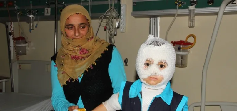 Başından aşağı kaynar su dökülen çocuk tedavi altına alındı