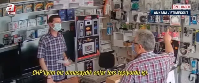 MHP esnafa destek verdi CHP Biz yaptık deyip broşür dağıttı!