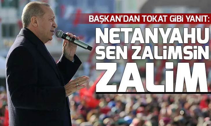 Başkan Erdoğan: Sen zalimlerin sesisin