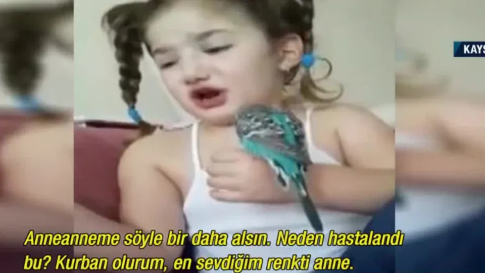 Muhabbet kuşu ölen Zeynep’in gözyaşları