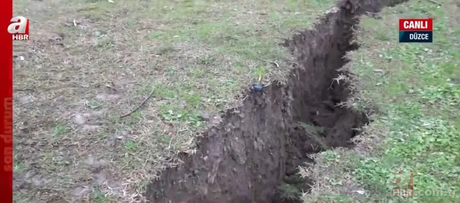 Düzce’de 5,9 büyüklüğündeki depremin izleri ortaya çıktı! İşte 5,9’luk depremin fay kırığı 5