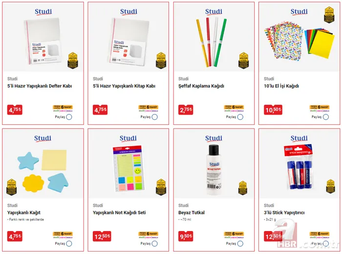 BİM, A101, ŞOK okul kırtasiye ürünleri ne zaman gelecek? BİM ve A101'e kırtasiye malzemeleri geldi mi? Aktüel ürünler... 14