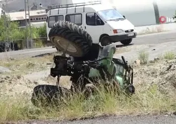 Oltu'da feci trafik kazası