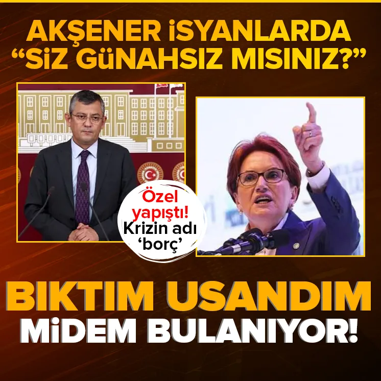 Bıktım usandım midem bulanıyor artık