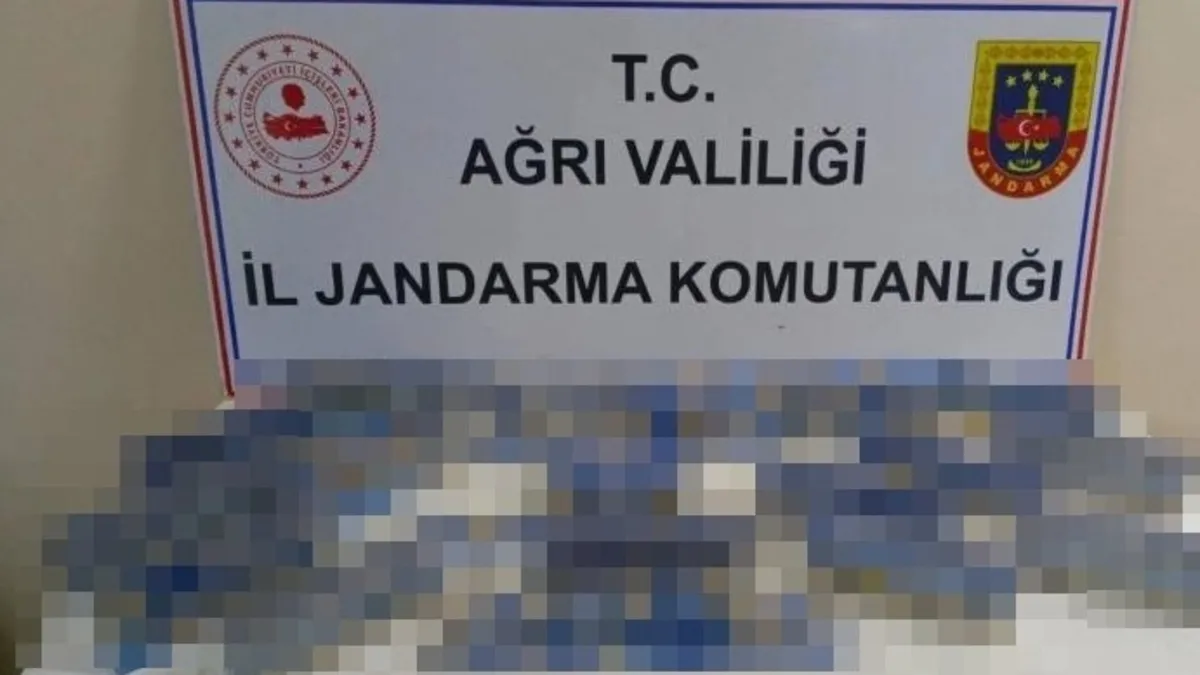 Ağrı'da kontrol noktasında 1127 paket kaçak sigara ele geçirildi