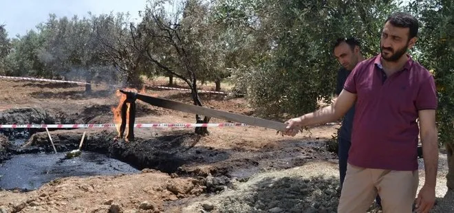 Manisa’da bulunan petrole benzeyen sıvıyla alakalı ilk bilgiler geldi! İlçeyi sevindiren gelişme: TPAO numune aldı