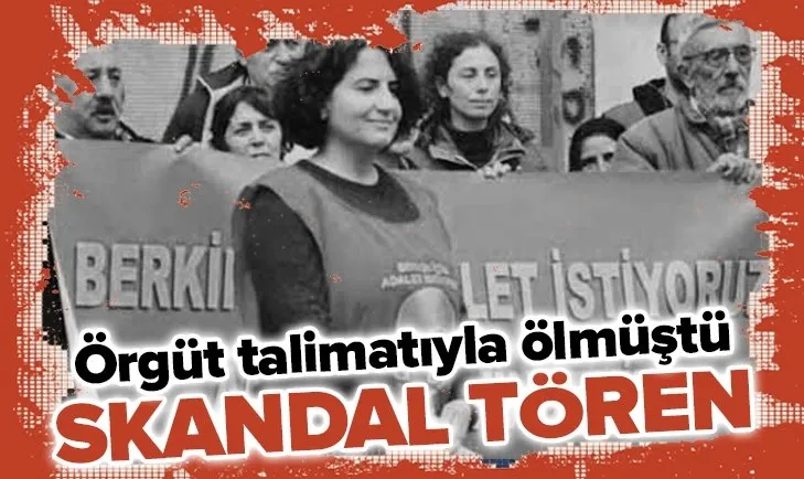 Terör örgütü DHKP-C talimatıyla ölen Ebru Timtik’e ‘İstanbul Barosu’ önünde anma