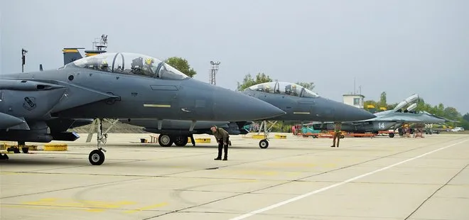 ABD’nin F-15 savaş uçakları Bulgaristan’da! Castle Forge-2021 tatbikatı başlıyor