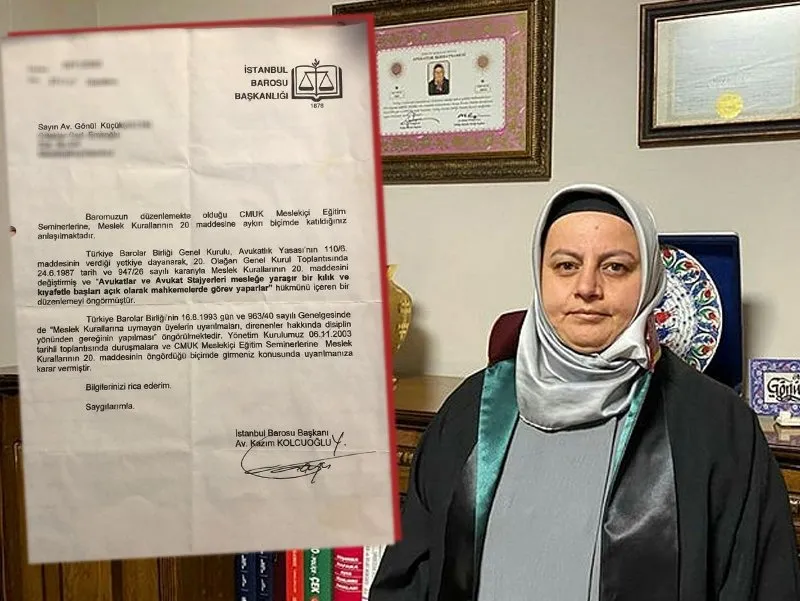 Istanbul Barosu Ndan 28 Subat Zihniyeti Seminere Basortulu Katilan Avukat Uyarildi