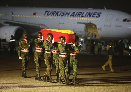 Depremde hayatını kaybeden Christian Atsu'ya ülkesinde duygusal karşılama