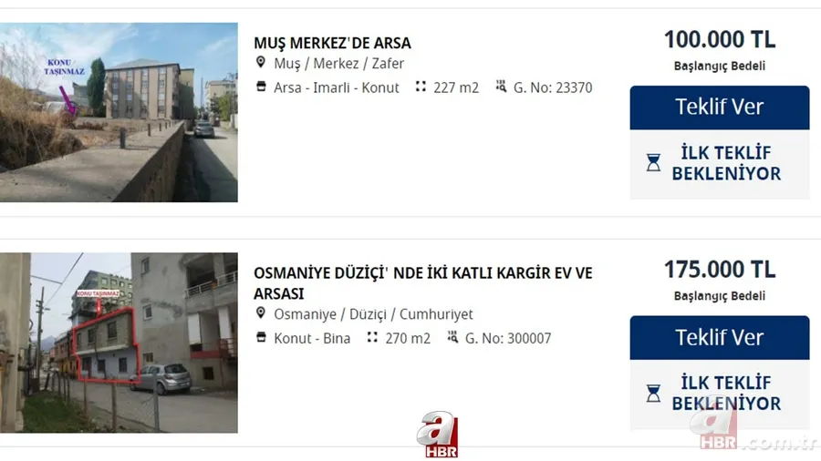 Bankalardan kapış kapış ucuz satılık evler! 55.000 - 130.000 - 175.000 TL'ye ev sahibi olmak mümkün! İş Bankası... 7