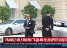 Fransız milyarderi taşıyan helikopter düştü