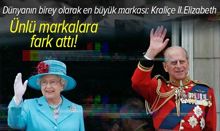 Dünyanın birey olarak marka değeri en yüksek ismi İngiltere Kraliçesi II. Elizabeth çıktı